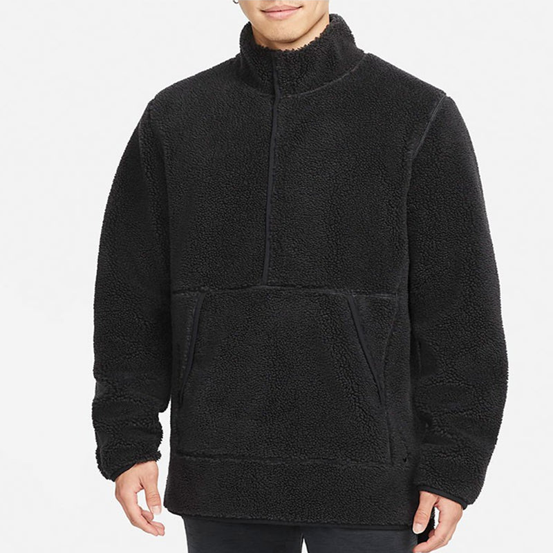 Nike Yoga Casual Sports Loose Stand Collar Training Jacket Black DD2183-010