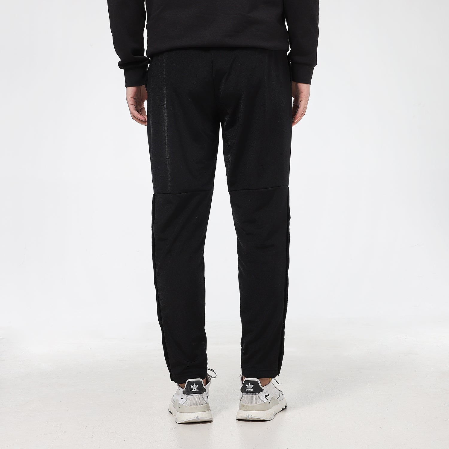adidas Running Sports Essentials Knitted Tricot Snap Pants Men's Black GK8991