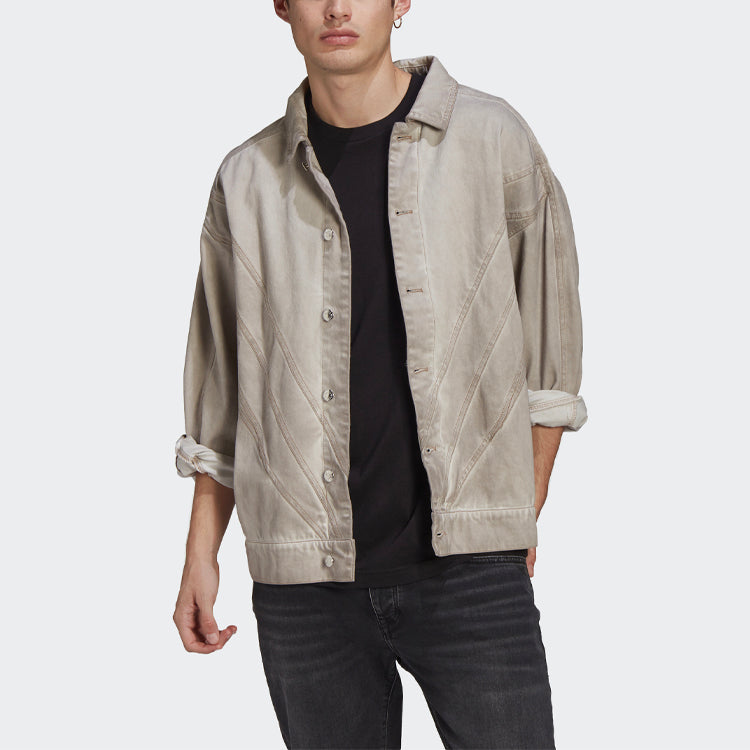 adidas originals Fshn Denim Jkt Solid Color Casual Jacket GN3314