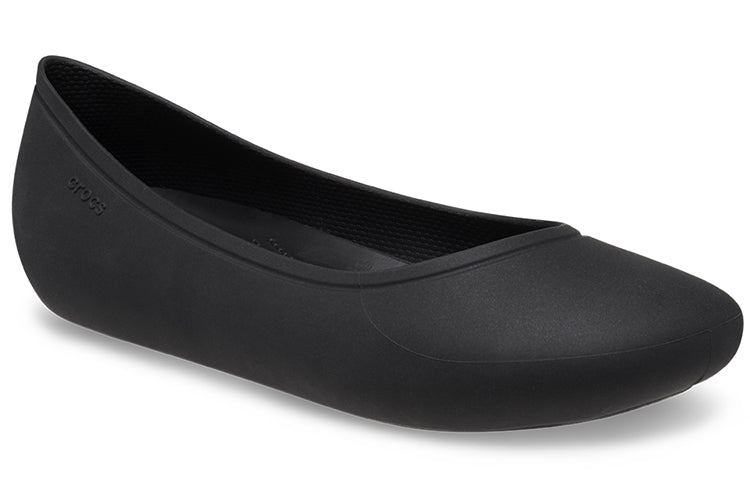 (WMNS) Crocs Brooklyn Flats 'Black' 209384-001
