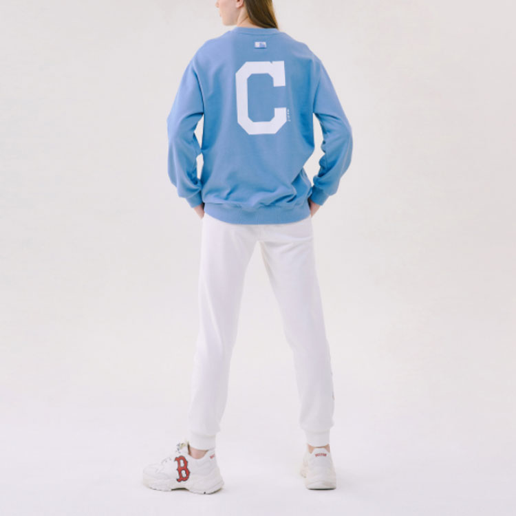 MLB x Disney Mickey Crossover Athleisure Casual Sports Long Sleeves Unisex Blue 31MTK1011-45S
