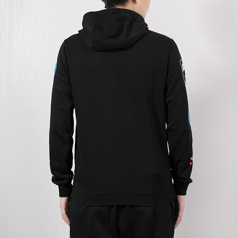Nike Smiling Face Printing hooded Pullover Sports Black CI1975-010