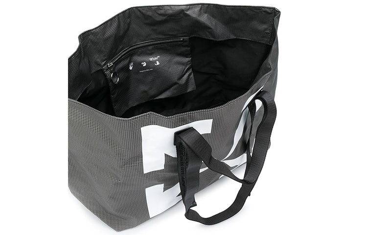 Off-White Arrow Printing Gray handbag White OMNA054E20PLA0011001