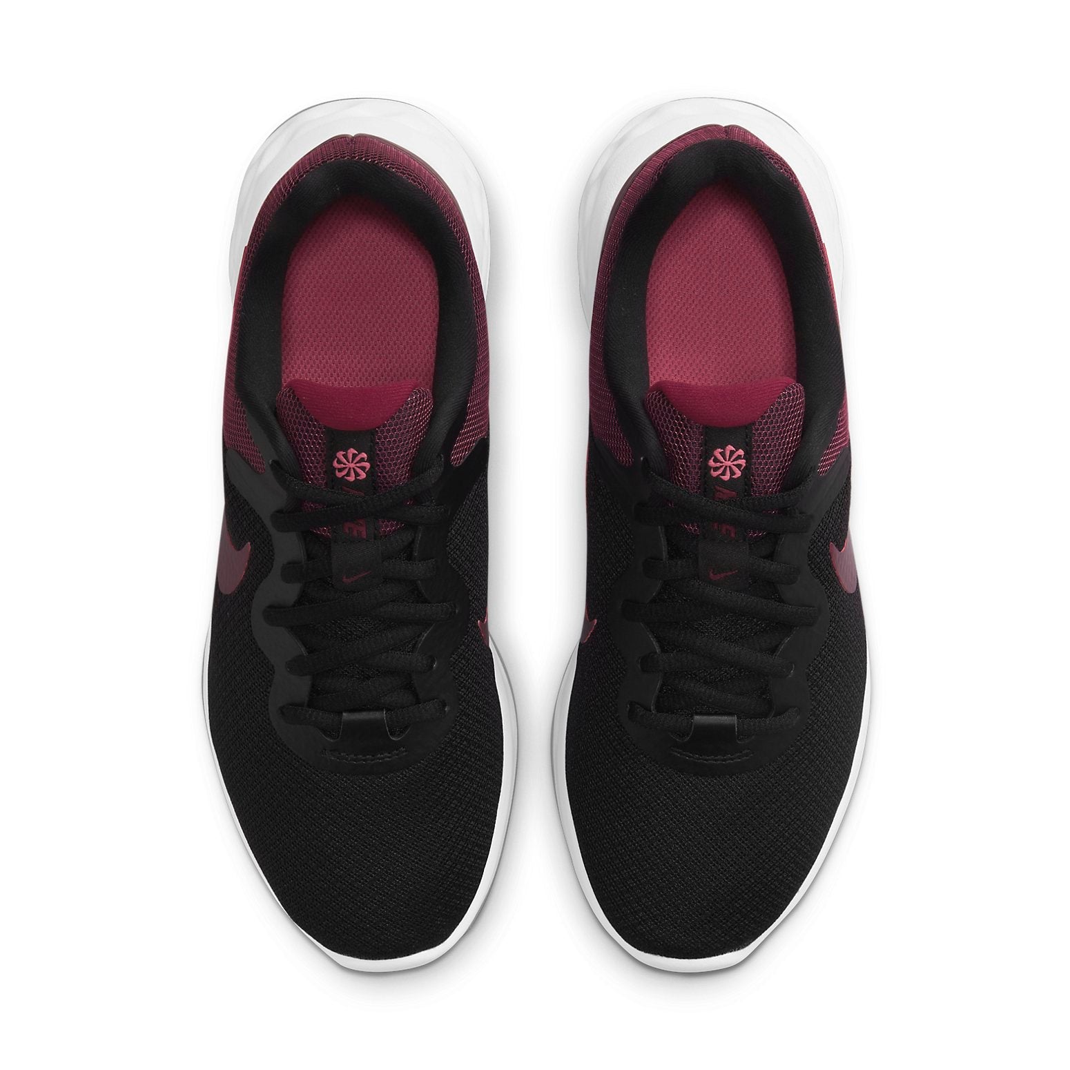 (WMNS) Nike Revolution 6 Next Nature Low-Top Black/Red DC3729-006
