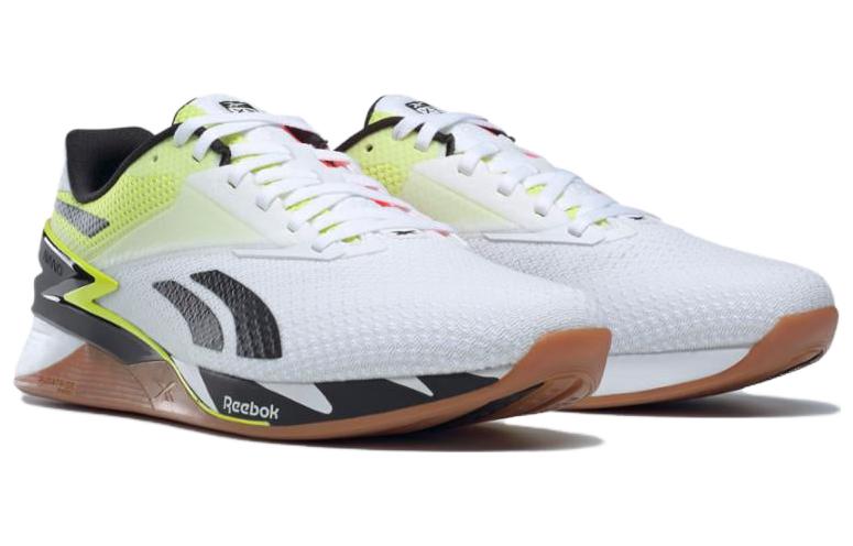 Reebok Nano X3 'White Solar Acid Yellow' 100062184