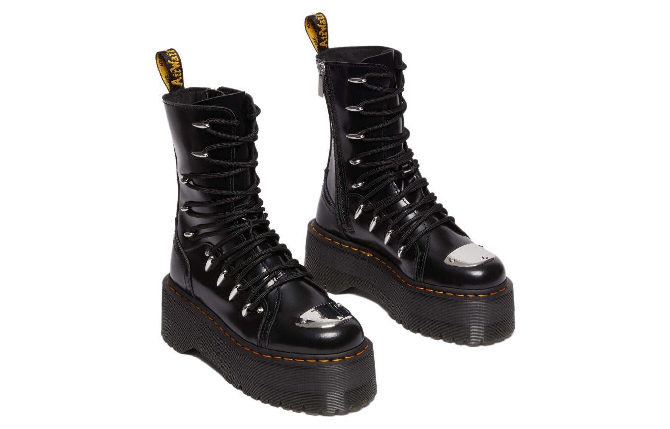 (WMNS) Dr. Martens Jadon Hi LTT Max Leather Platform Boots 'Black' 30964001