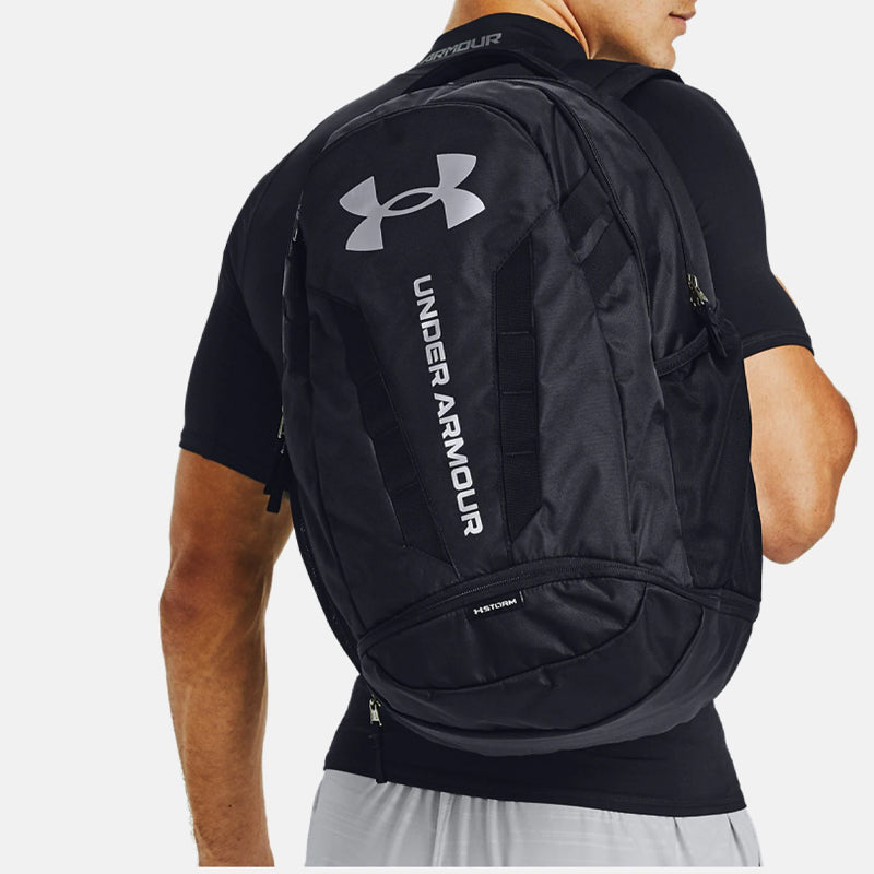 Under Armour Hustle 5.0 Backpack 'Black Silver' 1361176-001