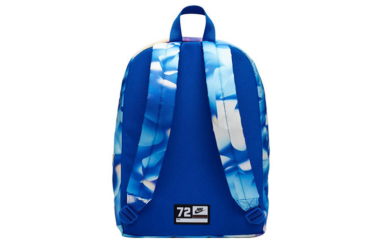 (GS) Nike Classic All Over Print Backpack 'Blue White' BA6189-420