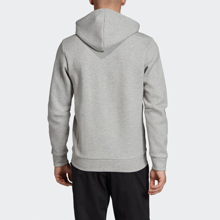 Men's adidas Zipper Hooded Track Jacket Gray DX7658