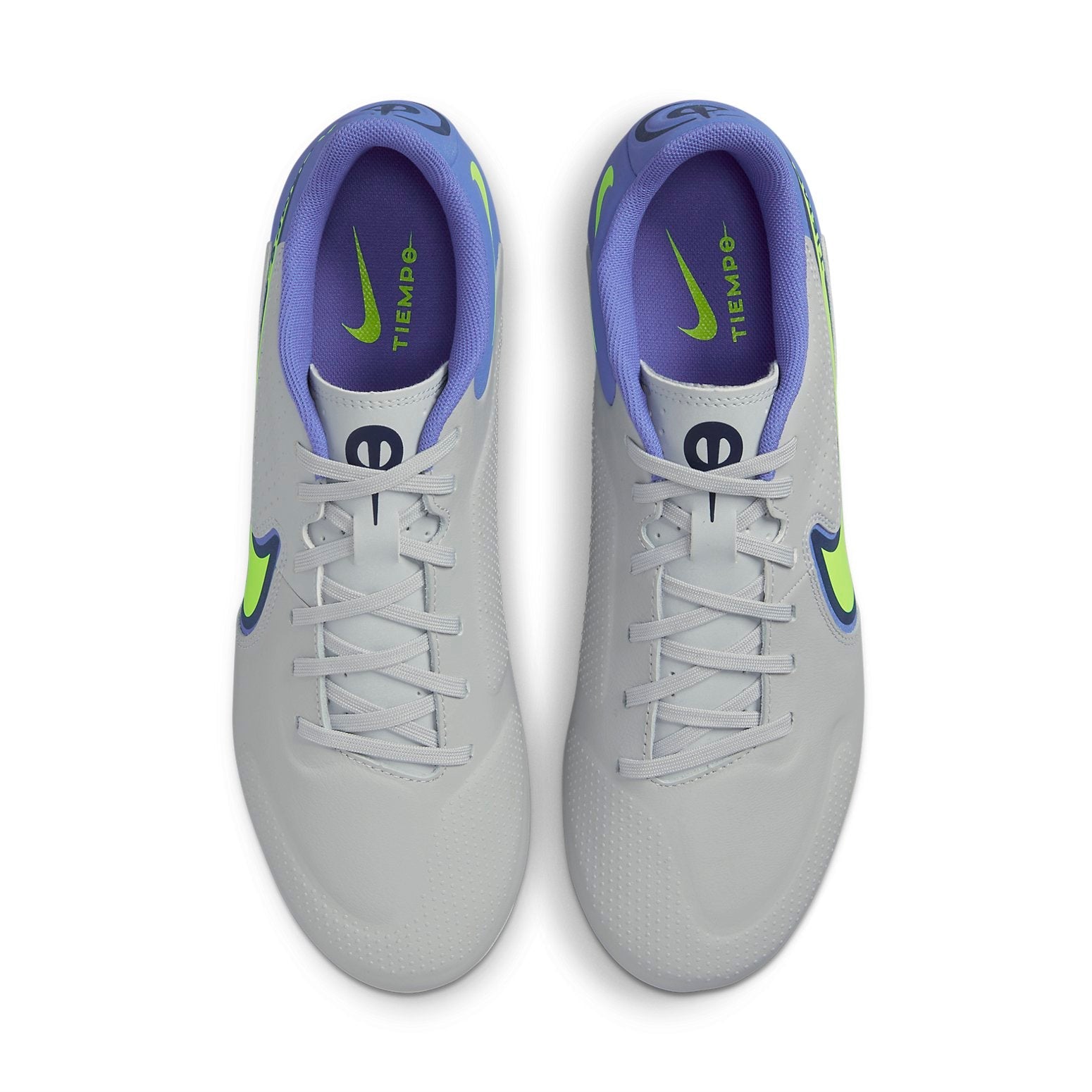 Nike Tiempo Legend 9 Academy HG Hard Ground Grey Soccer Spike 'Grey Green'  DB0626-075