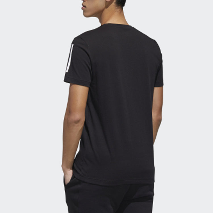 adidas neo M Gk Tee1 Round Neck Black GK1496