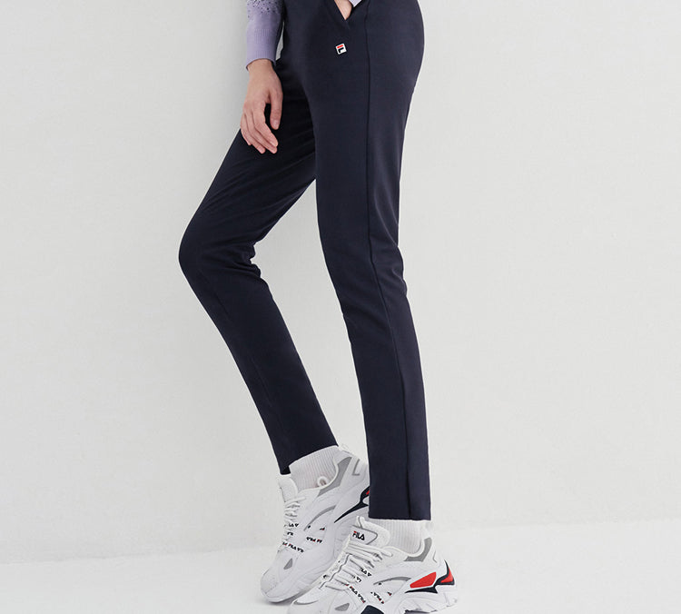 (WMNS) FILA Knitting Straight Sports Trousers Blue F11W021602F-NV