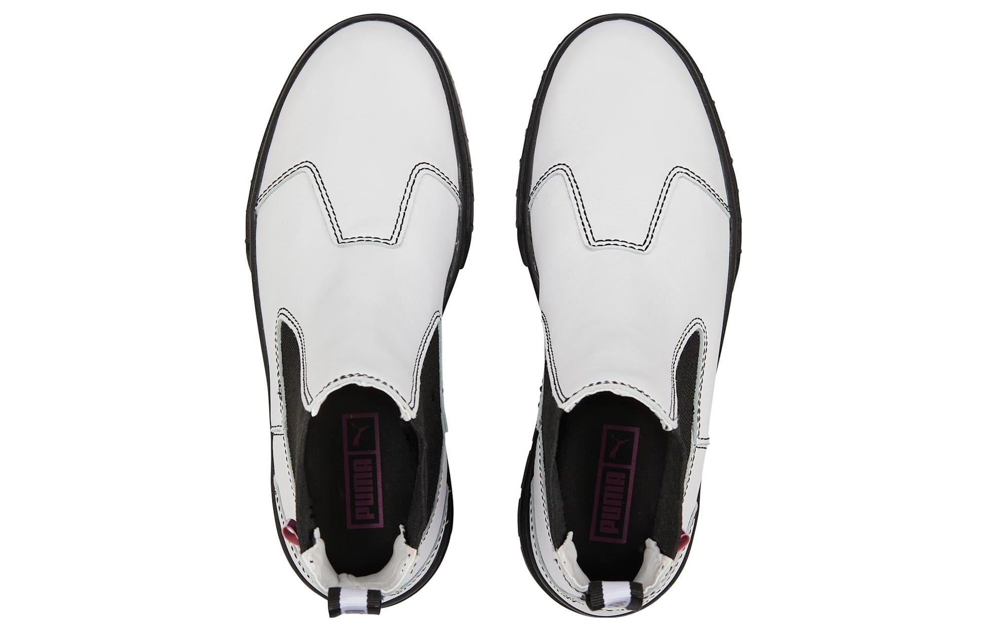 (WMNS) PUMA Mayze Pop Chelsea Boots 'White Black' 384549-01
