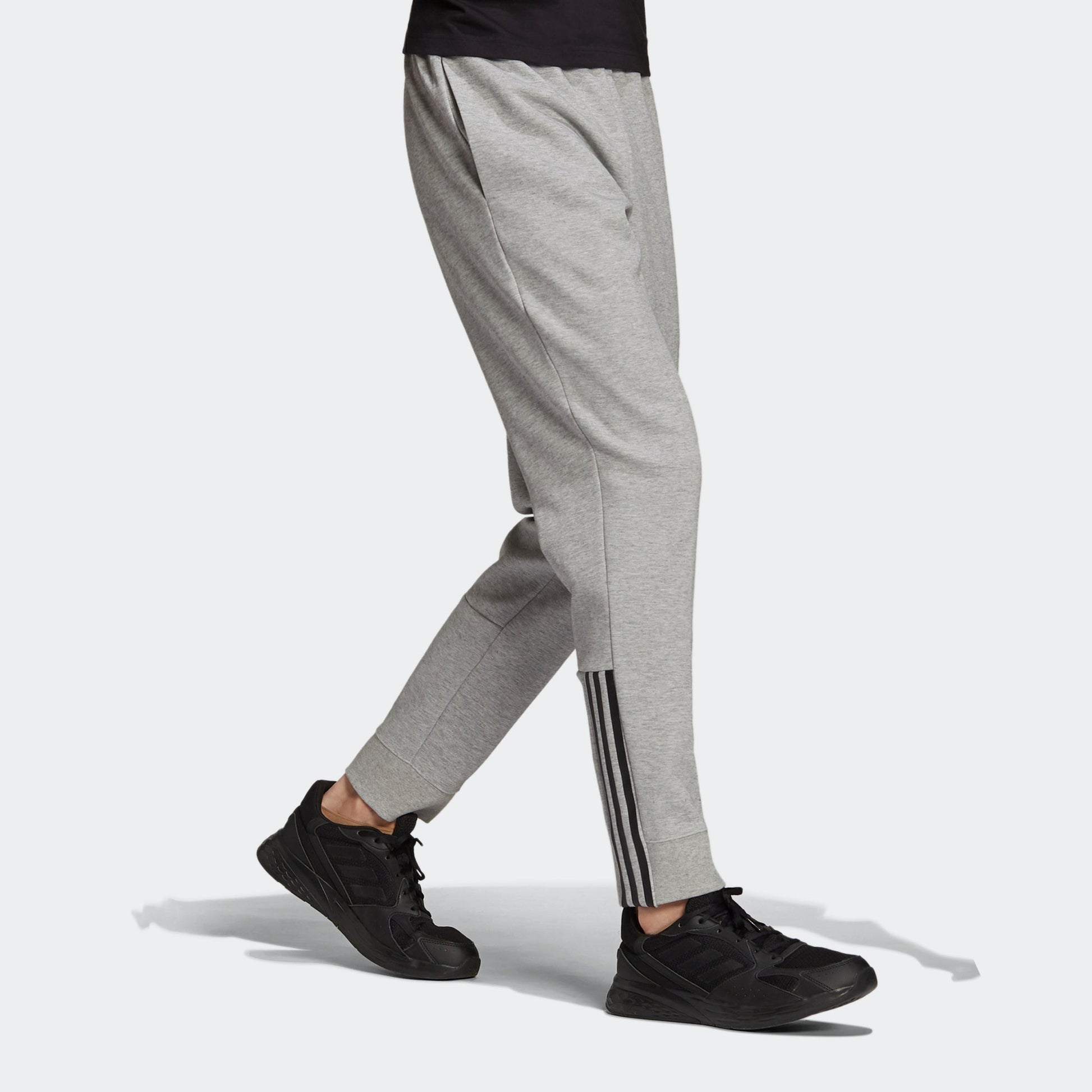 Men's adidas Dk Pt Logo Casual Running Breathable Sports Pants/Trousers/Joggers Gray H12212