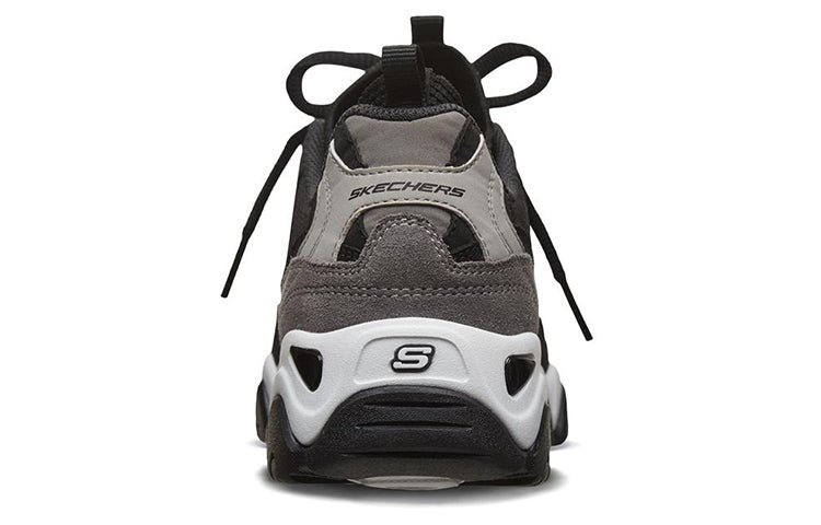 (WMNS) Skechers D'Lites 2.0 Low-Top Running Shoes Black/Grey 88888375-BKGY
