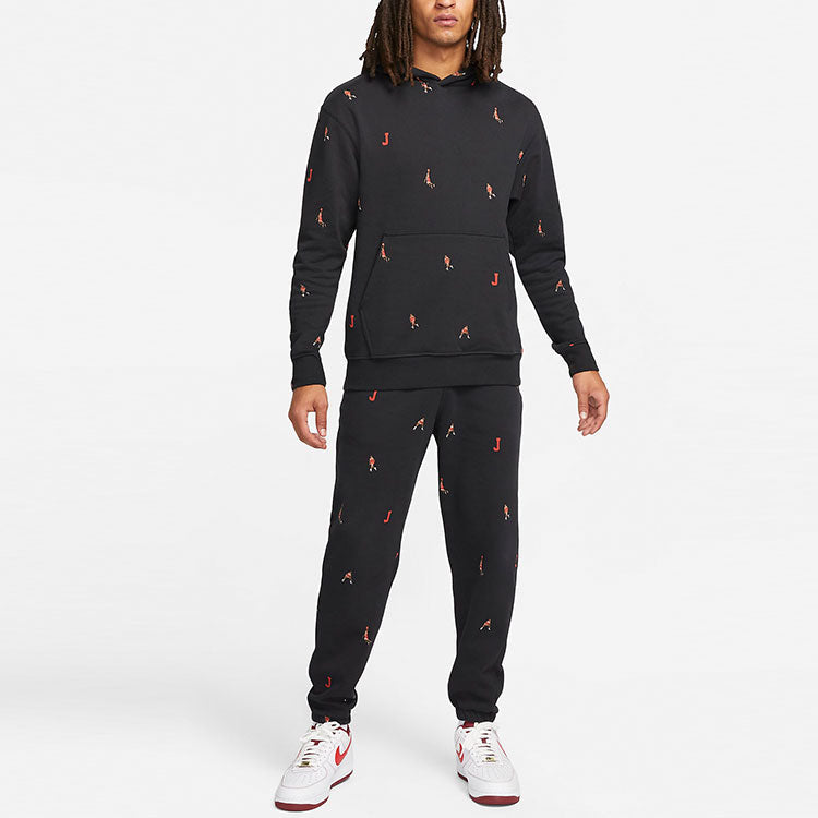 Men's Air Jordan Version Logo Printing Black DC9707-010