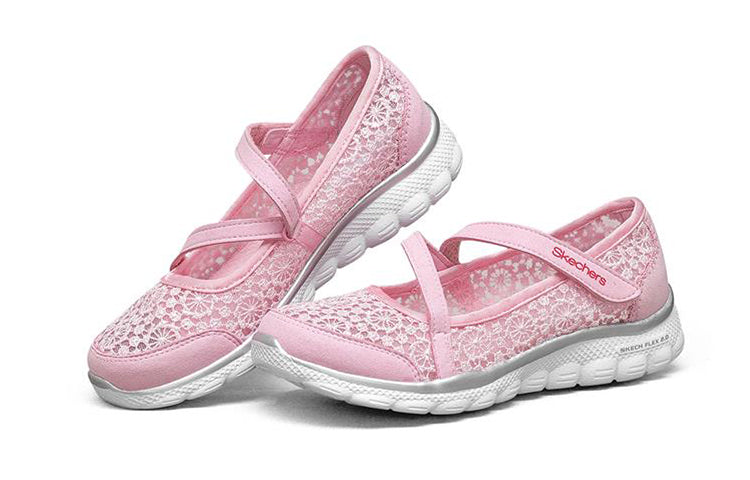 (GS) Skechers Flex 2.0 'Pink Silver' 85219L-PKSL