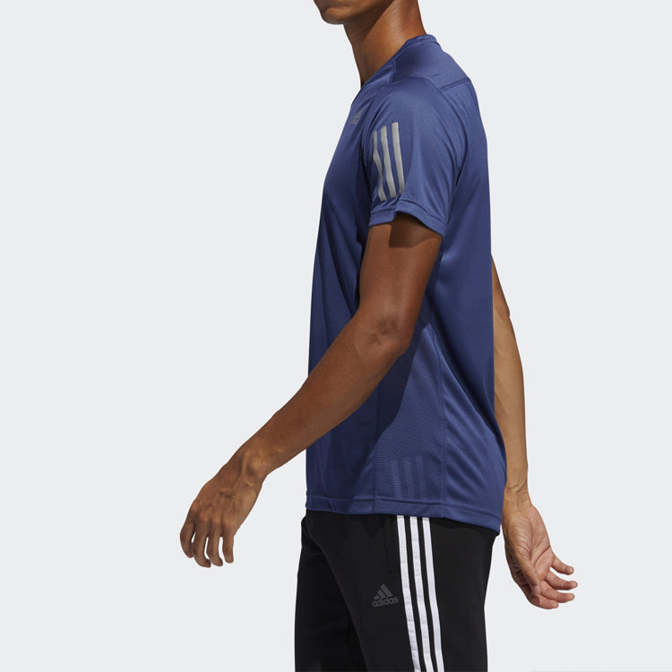 adidas Own The Run Sports Short Sleeve Tee 'Blue Grey' FL6945
