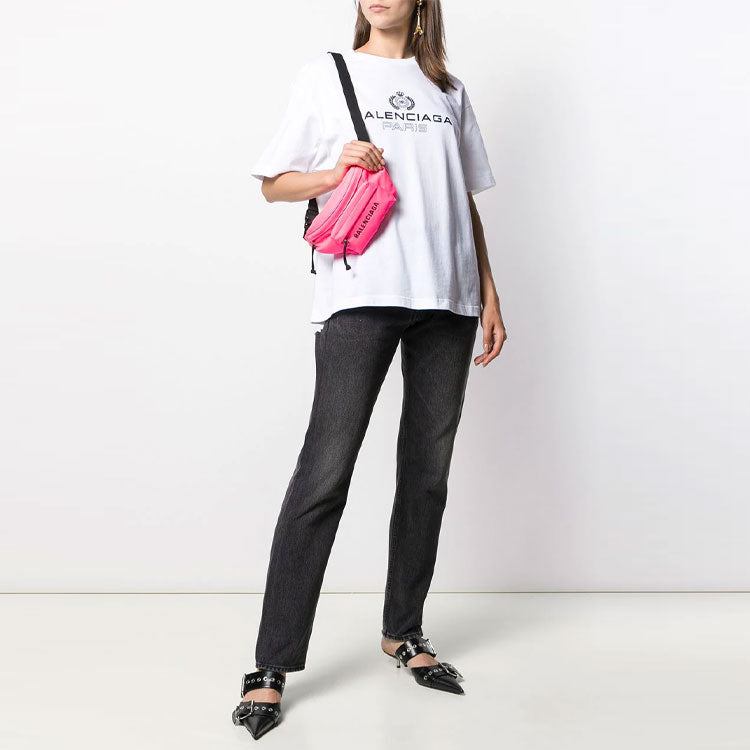 Balenciaga Crown Short Sleeve White 594599TGV609000
