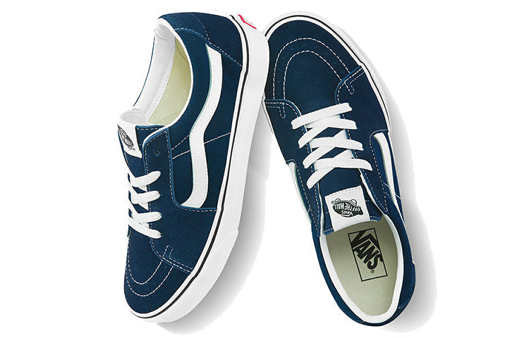 Vans SK8-Low Breathable Lightweight Wear-resistant Low Tops Casual Skateboarding Shoes Unisex Blue VN0A4UUK4M0