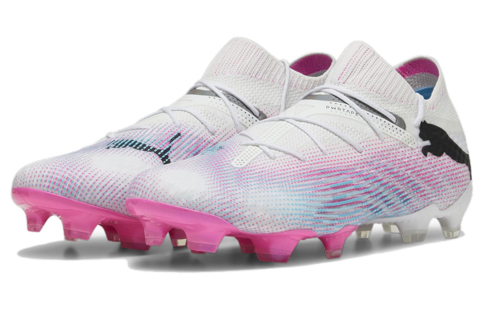 PUMA Future 7 Ultimate FG/AG Soccer Cleats 'White Pink Black' 107599-01