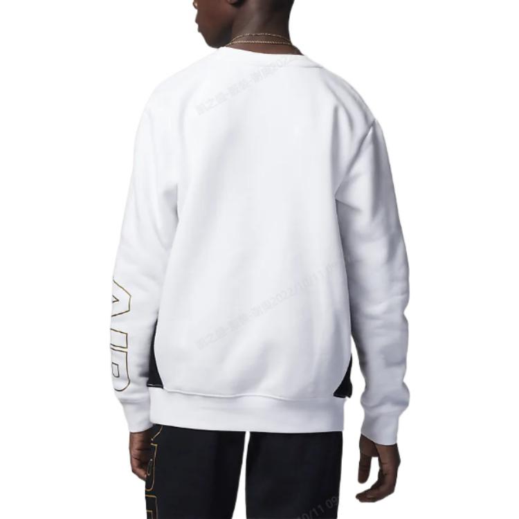 (GS) Air Jordan Air Holiday Shine Crewneck Sweater 'White' FB9470-100