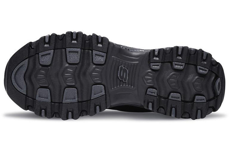 (WMNS) Skechers D'LITES 1.0 Low-Top Running Shoes Black 11929-BBK