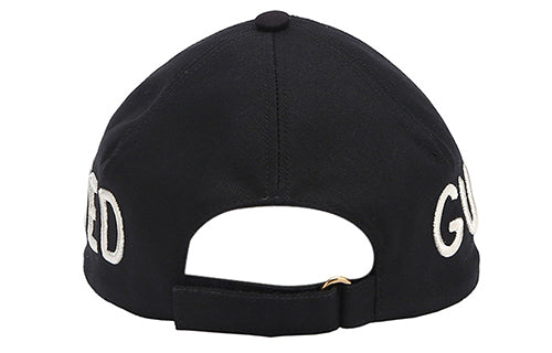 (WMNS) Gucci Love Logo Embroidered Hat 'Black' 478948-3HD05-1000