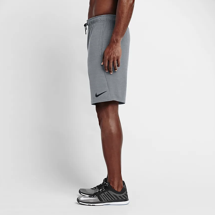 Nike Dry Fit Fleece Training Shorts 'Cool Grey Black' 817418-065