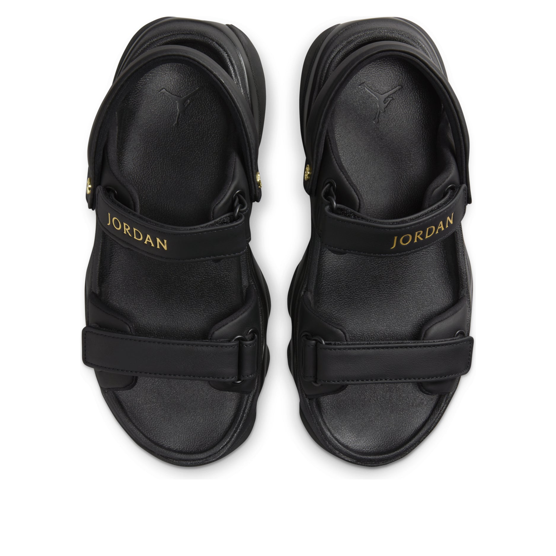 (WMNS) Air Jordan Deja Sandals 'Black Metallic Gold' FN5036-001