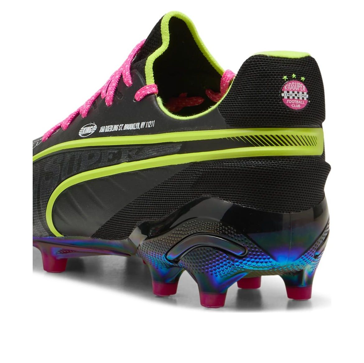 PUMA King Ultimate FG/AG 'KidSuper Black Electric Lime' 108437-01