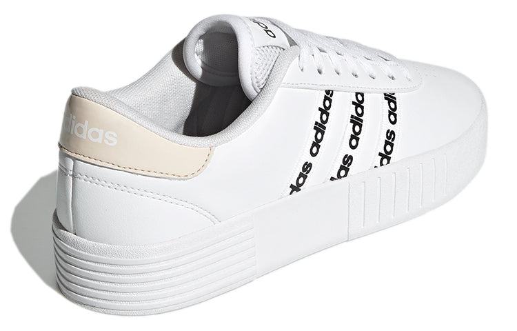 (WMNS) adidas neo Court Bold 'Logo Print - White Beige' GZ8439