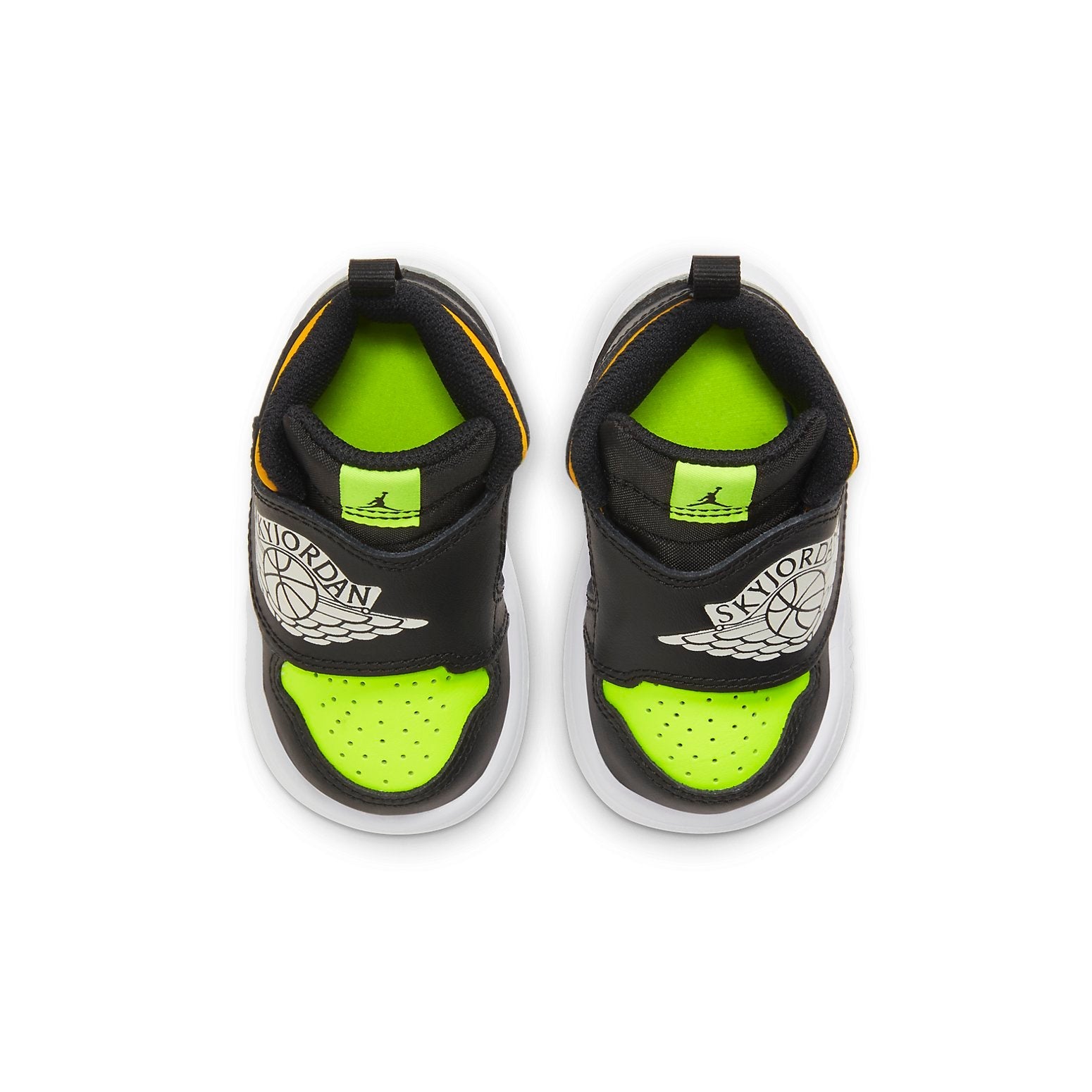 (TD) Air Jordan 1 Sky 'Black Green Orange' BQ7196-071