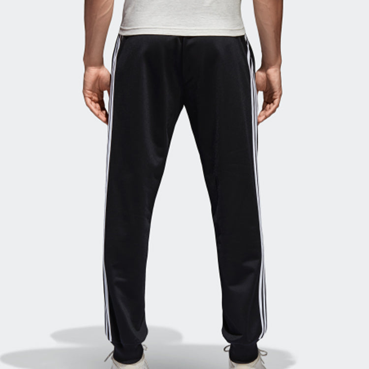 adidas Sports Side Stripes Stylish Knit Long Pants 'Black' BK7396
