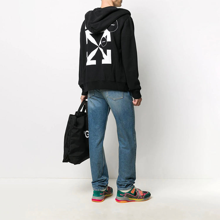 Men's Off-White Logo Black OMBE001F20FLE0051001