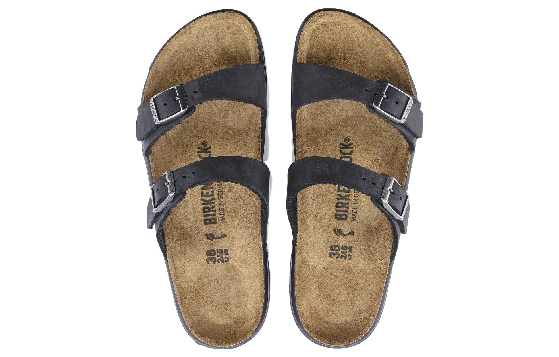 (WMNS) Birkenstock Sierra Waxy Leather Narrow Fit Sandals 'Black' 1018704