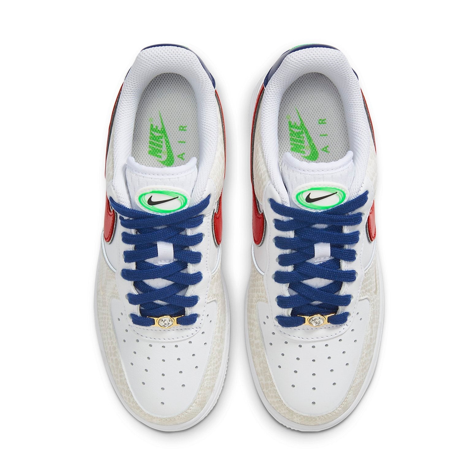 (WMNS) Nike Air Force 1 '07 LX 'Just Do It - White University Red Snakeskin' DV1493-161