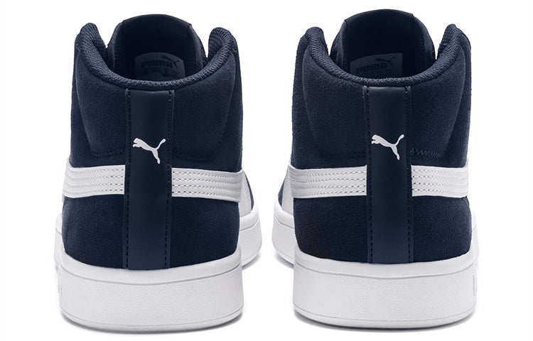 PUMA Smash v2 Mid Mid Tops Casual Skateboarding Shoes Unisex Blue White 366923-04