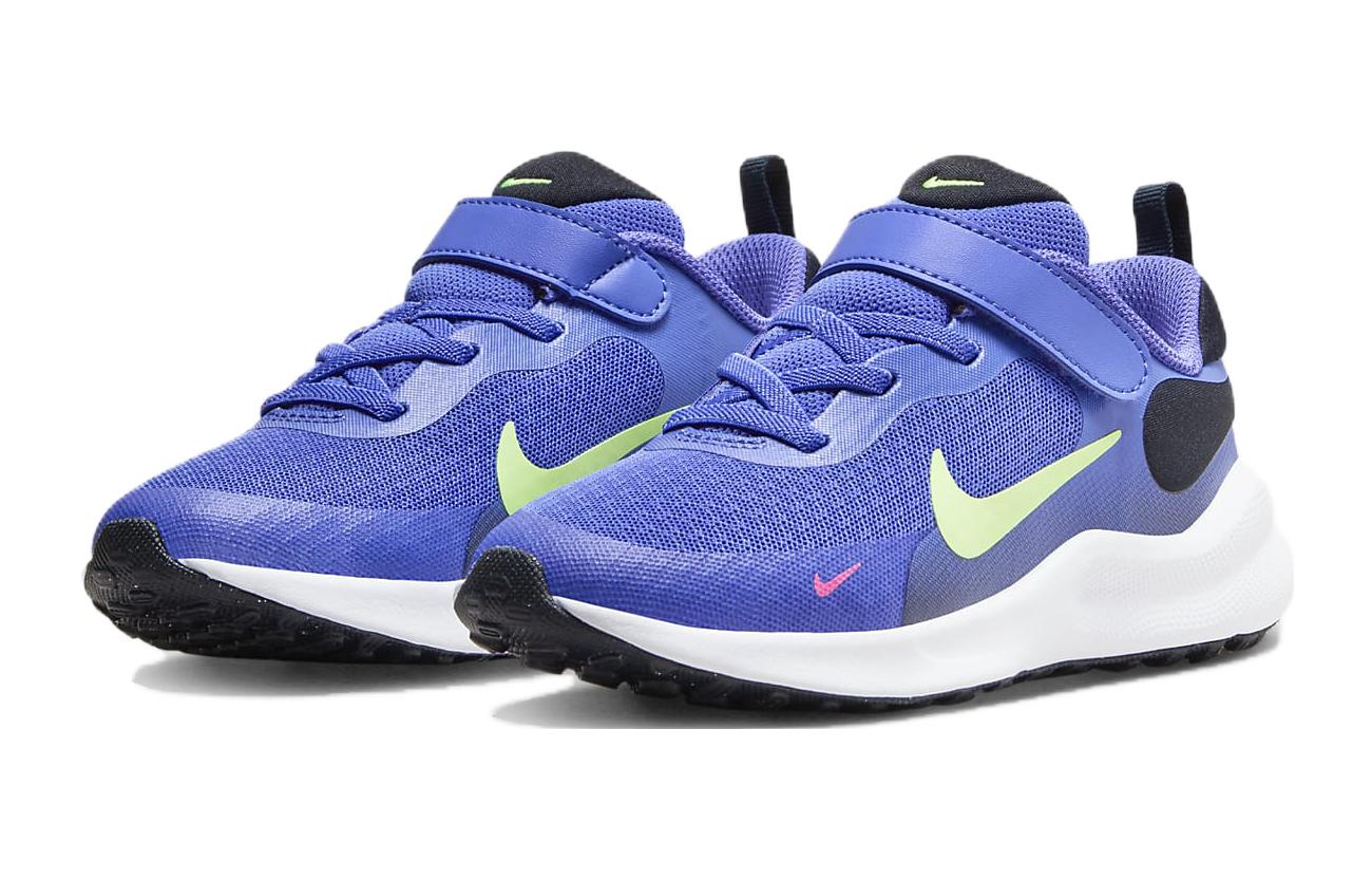 (PS) Nike Revolution 7 'Ultramarine Lime Blast' FB7690-500