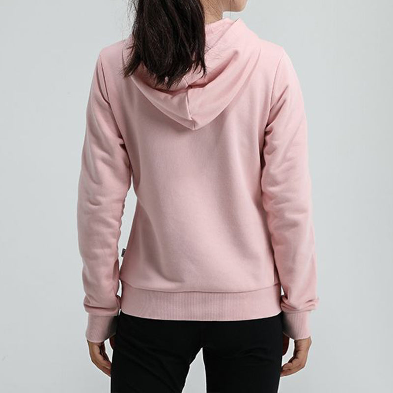 (WMNS) PUMA Essentials Logo Hoodie 'Pink White' 586595-15