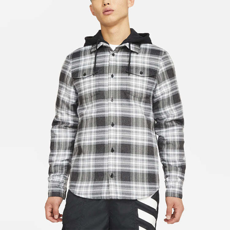 Nike SB Skateboard flannel Skateboard Plaid Jacket Black CK5318-010