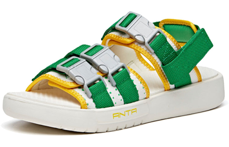 ANTA x Sprite Sport Sandals 'White Green Yellow' 912036901-6