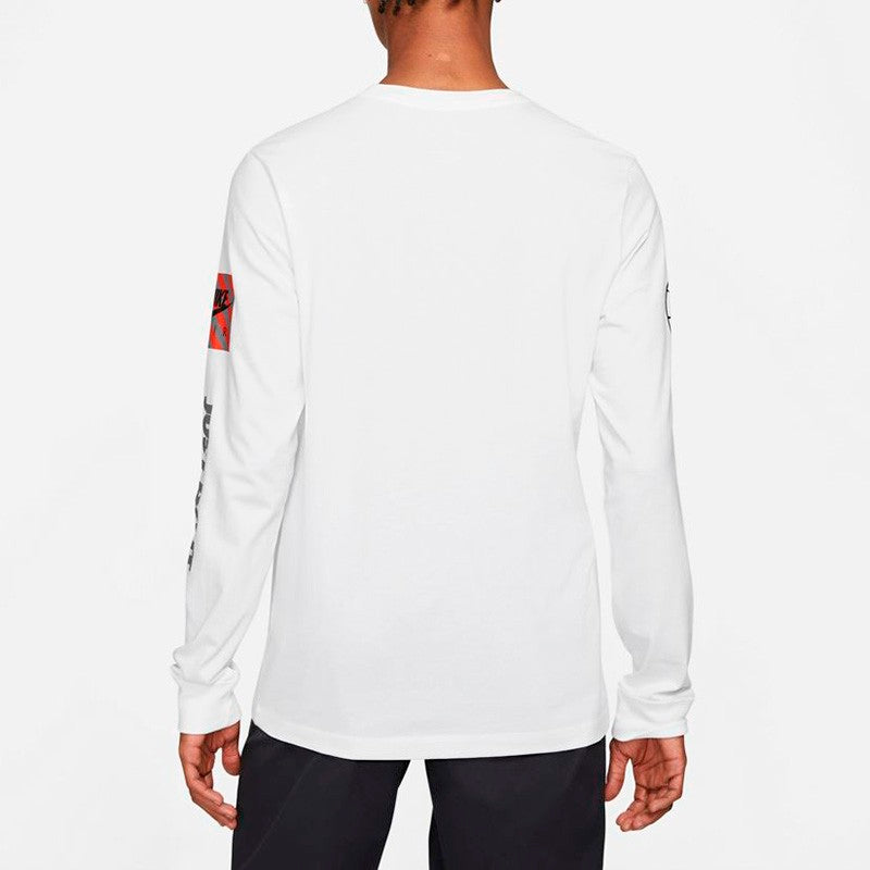 Nike Air Logo Printing Sports Breathable Long Sleeves White DJ1416-100