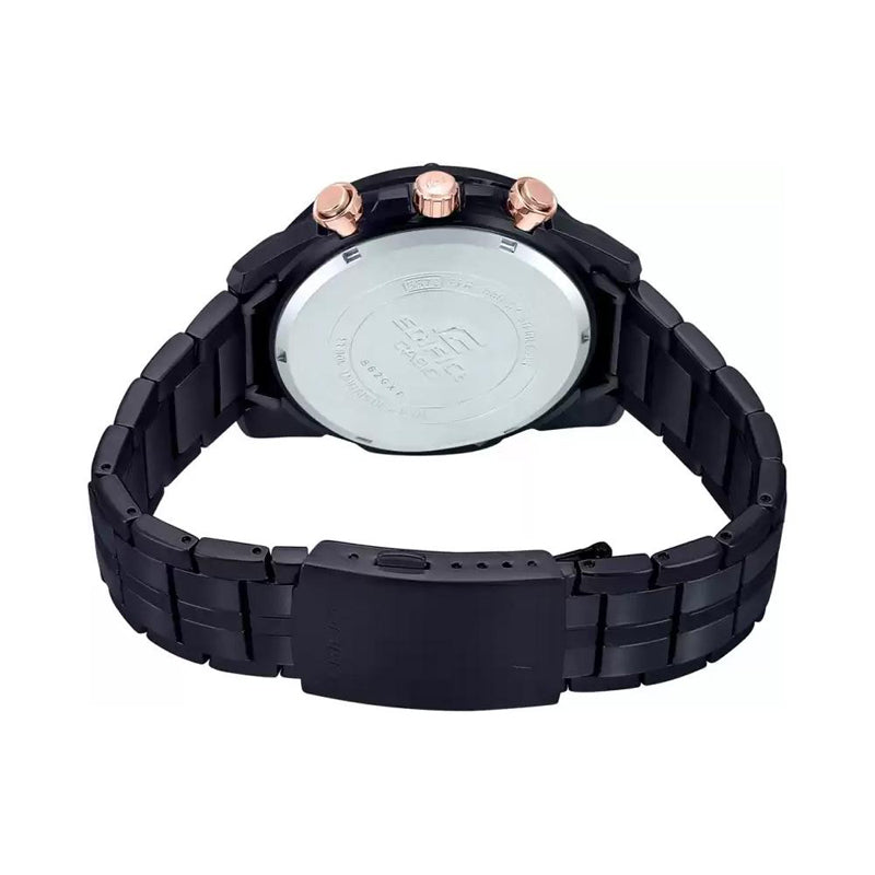 CASIO EDIFICE Waterproof Mens Black/Gold Analog EFR-559DC-1B
