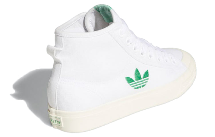 (WMNS) adidas Nizza Trefoil Hi 'White Green' Q46383