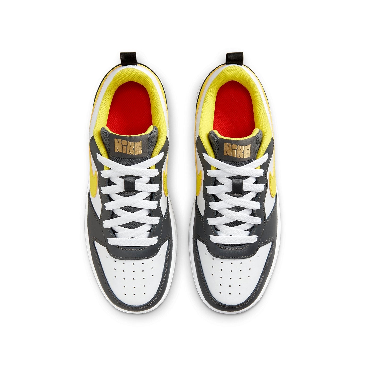 (GS) Nike Court Borough Low 2 SE 'White Yellow Strike' DO6688-100