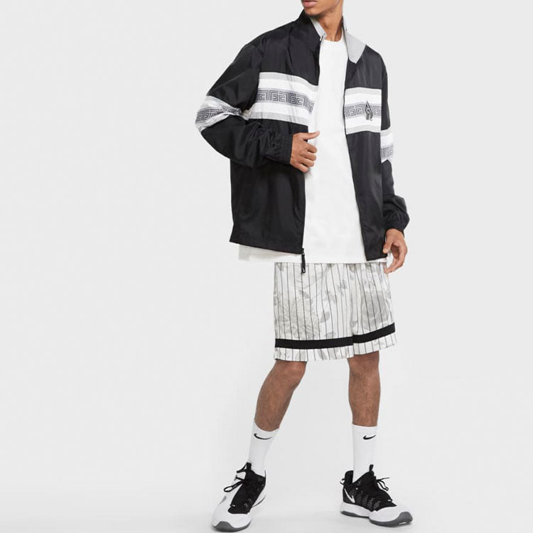 Nike Giannis Alphabet Zipper Long Sleeves Jacket 'Black' CK6246-010