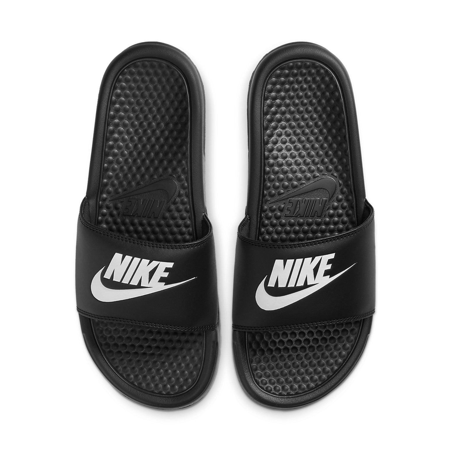 (WMNS) Nike Benassi JDI Black White Slippers 343881-015