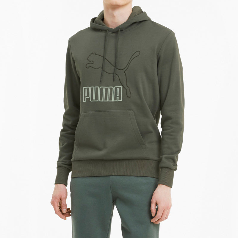PUMA Classics Essentials Big Logo Hoodie 'Green' 599300-64
