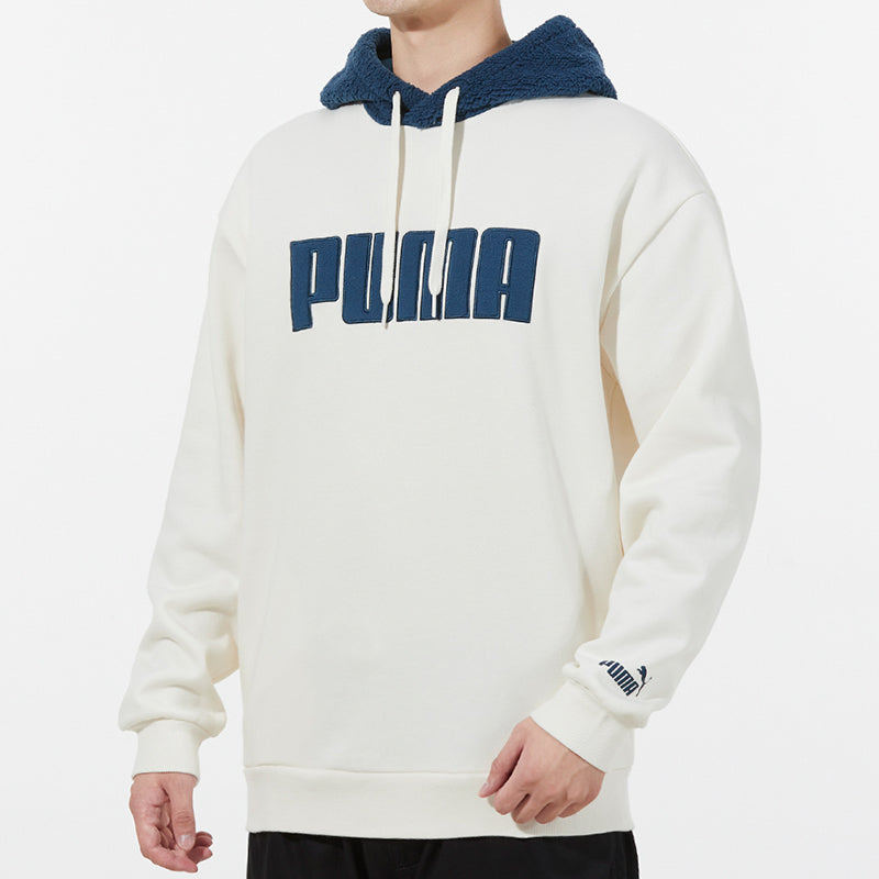 PUMA Long Sleeved Pullover Hoodie 'White' 534939-93